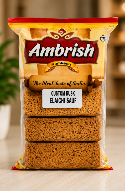 Custom Rusk Elaichi Sauf